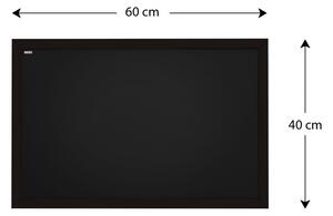 Allboards, tabule černá křídová v černém dřevěném rámu 60x40 cm,TB64CA