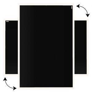 Allboards, tabule černá křídová v bílém dřevěném rámu 60x40 cm,TB64B