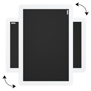 Allboards, Černá křídová tabule v bílém rámu 90x60 cm, TB96iPB