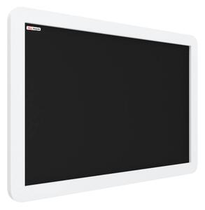 Allboards, Černá křídová tabule v bílém rámu 90x60 cm, TB96iPB