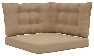 Venkovní polštář na pohovku Polyester Taupe 80 x 43 x 10 cm