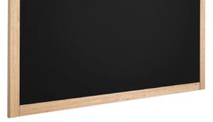 Allboards, Tabule černá křídová v dřevěném přírodním rámu 90x60 cm,TB96NAT