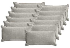 Povlak na polštář 12 pcs HOUTEN Světle šedá 40 x 80 cm