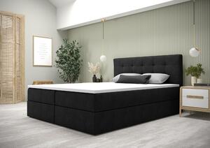 Moderní postel 200x200 s úložným prostorem STIG 5 - antracit