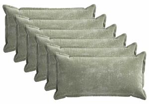Povlak na polštář 6 pcs HOUTEN Zelená 40 x 70 cm