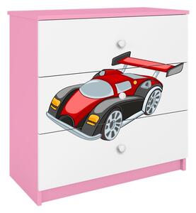 Kocot kids Komoda Babydreams 80 cm auto růžová