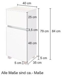 SPODNÍ SKŘÍŇKA, 40/79/35 cm Held - Spodní skříňky, Online Only