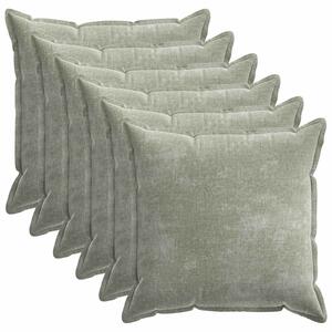 Povlak na polštář 6 pcs HOUTEN Zelená 55 x 55 cm