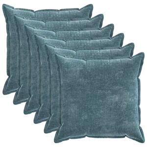 Povlak na polštář 6 pcs HOUTEN Modrá 55 x 55 cm