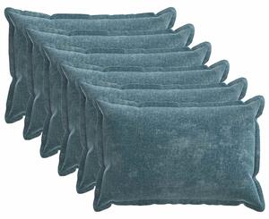 Povlak na polštář 6 pcs HOUTEN Modrá 50 x 70 cm