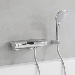 Grohe Grohtherm 2000 vanová baterie na stěnu s termostatem StarLight Chrome 34464001