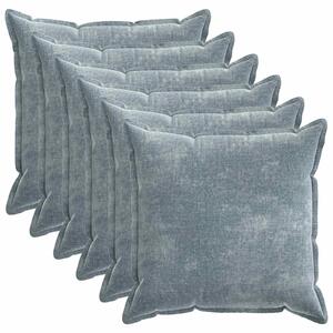 Povlak na polštář 6 pcs HOUTEN Světle modrá 80 x 80 cm