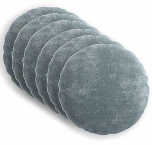 Povlak na polštář 6 pcs HEERLEN Světle modrá Ø 60 cm