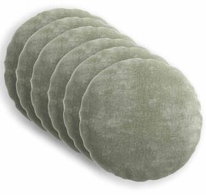 Povlak na polštář 6 pcs HEERLEN Zelená Ø 60 cm