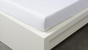 Jersey prostěradlo 90 × 200 cm Exclusive – bílé