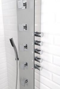 POLYSAN - SOUL 200 termostatický sprchový panel nástěnný, 210x1500mm, aluminium (78772)