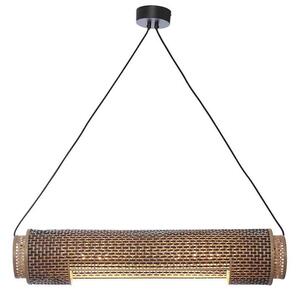 Stropní visící lampa bhutan 85 cm přírodní/černá