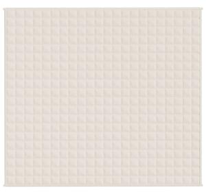 Zátěžová deka světle krémová 200 x 220 cm 9 kg textil