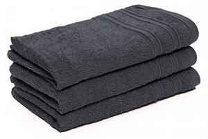 Dětský ručník Bella tmavě šedý 30x50 cm, 100% bavlna