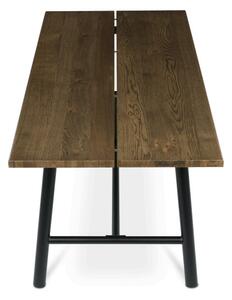 Jídelní stůl 180x90 cm HT-T1818 WAL ořech / černé nohy