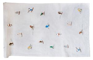 Vyšívaný běhoun na stůl Skiers Nature 45 × 150 cm