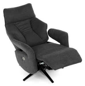 Polohovací křeslo šedé, elektrické TV-B3973 GREY2