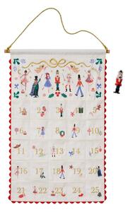 Vyšívaný adventní kalendář Nutcracker