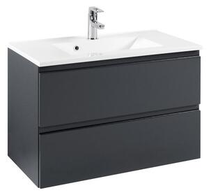 SKŘÍŇKA S UMYVADLEM, barvy grafitu, barvy grafitu, 80 cm Held - Koupelnové série, Online Only