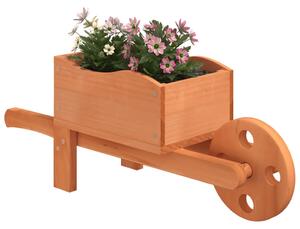 Truhlíky ve tvaru kolečka 2 ks 47 x 15 x 19 cm masivní jedle