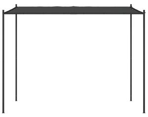 Stříška antracitová 3 x 3 m 180 g/m² textil a ocel