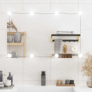Nástěnné zrcadlo s LED osvětlením 50 x 80 cm sklo obdélníkové 3189156