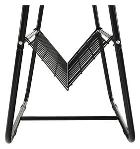 Tempo Kondela Kulatý odkládací stolek GARSY, mramor/černá