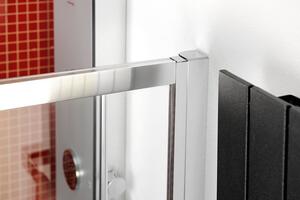 Polysan LUCIS LINE půlkruhová sprchová zástěna 900x900mm, čiré sklo