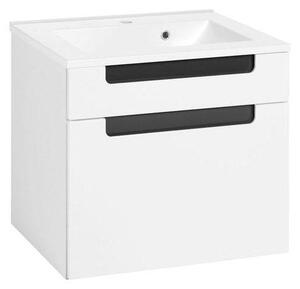 SKŘÍŇKA S UMYVADLEM, antracitová, bílá, bílá, 60 cm Held - Koupelnové série, Online Only