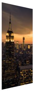 Fototapeta na dveře - New York při západu slunce (95x205cm)