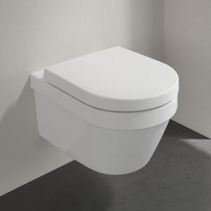 Villeroy & Boch Architectura sada wc s mísou a sedátkem závěsná bez splachovacího kruhu bílá 4694HR01