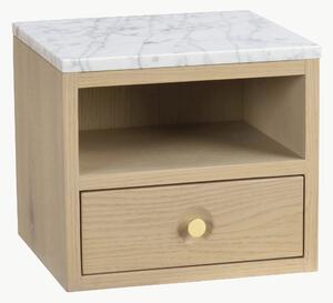 Nástěnný noční stolek's mramorovou deskou Whitmore