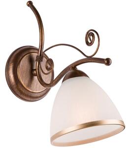 Lamkur Nástěnná lampa RETRO II 1xE27/60W/230V bronz patina LA09667