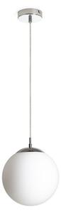 LUNA 25 závěsná opálové sklo/chrom 230V LED E27 15W - RED - DESIGN RENDL