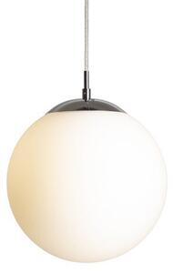 LUNA 25 závěsná opálové sklo/chrom 230V LED E27 15W - RED - DESIGN RENDL