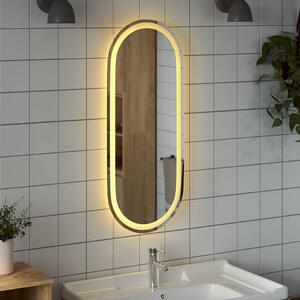 Koupelnové LED zrcadlo 90 x 40 cm oválné