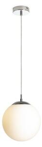 LUNA 25 závěsná opálové sklo/chrom 230V LED E27 15W - RED - DESIGN RENDL