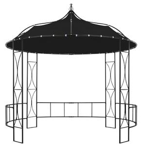 Altán 300 x 290 cm antracitový kruhový