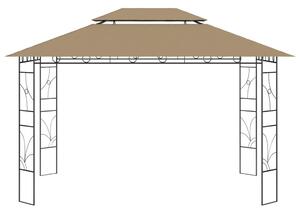 Altán 4 x 3 x 2,7 m taupe 160 g/m²