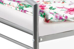 Autronic Kovová postel BED-1900 SIL 90x200, šedá