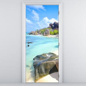 Fototapeta na dveře - La Digue, Seychelly (95x205cm)