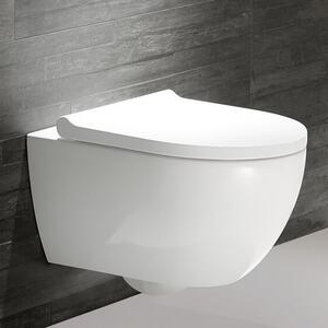 Geberit Acanto wc mísa se sedátkem s pomalým sklápěním závěsná bez splachovacího kruhu s vírovým splachováním bílá 502.774.00.8