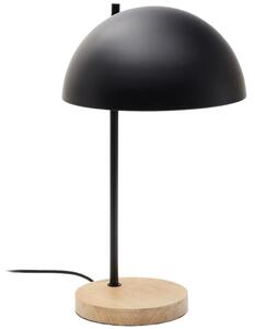 Černá kovová stolní lampa Kave Home Catlar