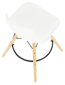 Tempo Kondela Barová židle CARBRY 2 NEW, buk/bílý plast