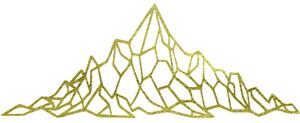 Polygonální obraz na stěnu skalnatý vrch - AKVOYD | SENTOP